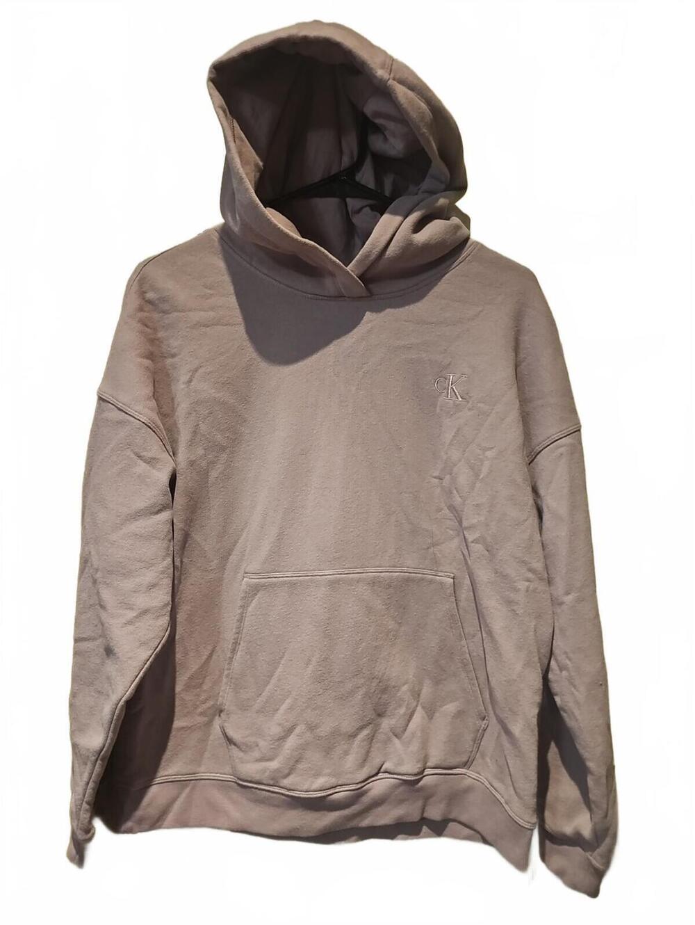 Calvin Klein Womans Mauve Small Hoodie Sweatshirt Kangaroo Pocket Long Sleeve